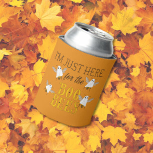 I'm Just Here for the Boo Bees Funny Halloween Can Cooler