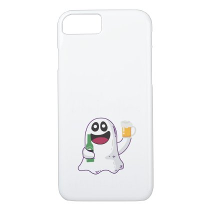 I&#39;m Just here for the Boos Beer Drinking Ghost iPhone 8/7 Case
