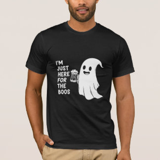 I'm Just Here For The Boos Funny Halloween Beer T-Shirt