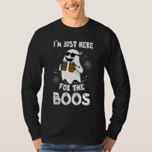 I'm Just Here For The Boos  Halloween Beer Ghost T-Shirt