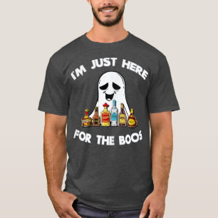 Im Just Here For The Boos Halloween Drinks Beer T-Shirt