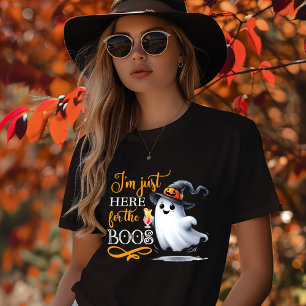I'm Just Here For the Boos Halloween  Tri-Blend Shirt