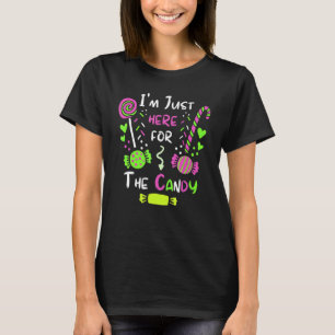 I'm Just Here For The Candy Christmas Pun T-Shirt