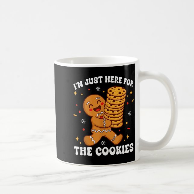 I'm Just Here For The Cookies Gingerbear  Coffee Mug (Right)