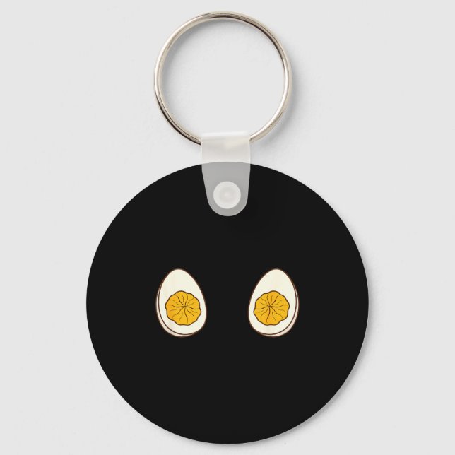 I'm Just Here For The Deviled Eggs Funny Couple  Keychain (Front)