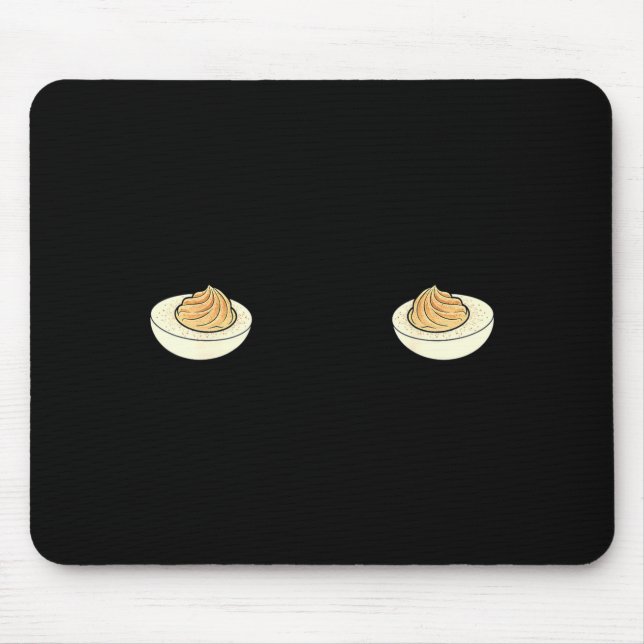 I'm Just Here For The Deviled Eggs Funny Couple Ma Mouse Pad (Front)
