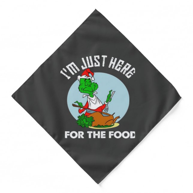 I'm just here for the food  bandana (Front)