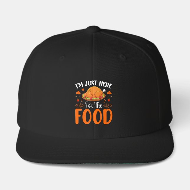 I'm Just Here for the Food Funny Thanksgiving Visor (Front)