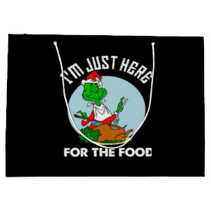 I'm just here for the food large gift bag