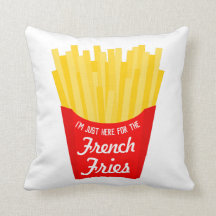 12.75" French Fries Throw Pillow 