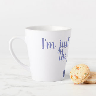 I'm just here for the joy latte mug