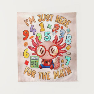 Im Just Here For The Math Funny Crab Design Tapestry
