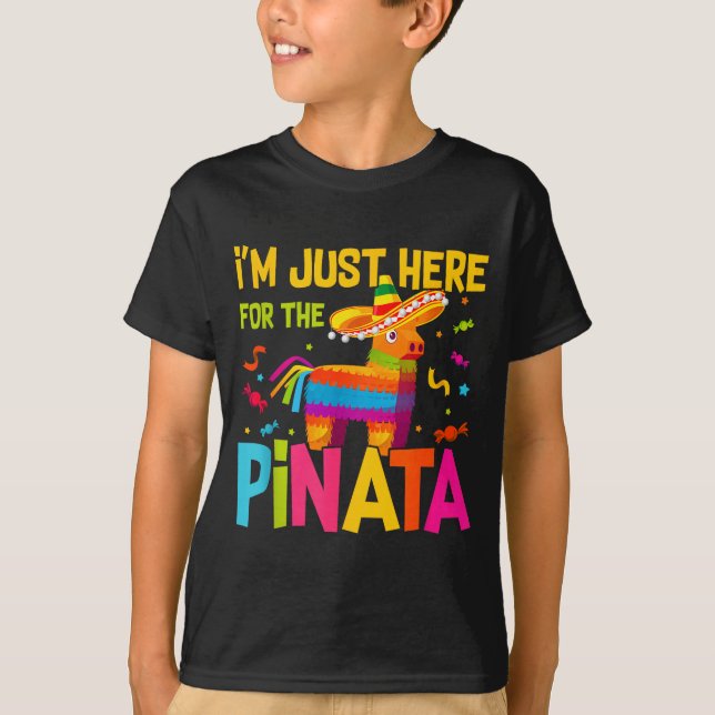 I'm Just Here For The Nata Funny Mexican Party  T-Shirt (Front)
