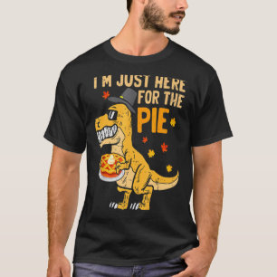 I'm Just Here For The Pie  Thanksgiving Pumpkin Pi T-Shirt