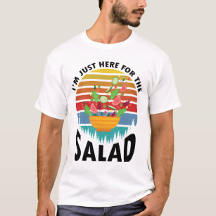 I'm Just Here For The SALAD Funny BBQ Grilling Gif T-Shirt