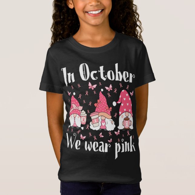 I'm Just Here for the Shenanigans Cute Green Gnome T-Shirt (Front)