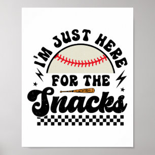 I'm Just Here For The Snacks Bysebyll Sister Game Poster