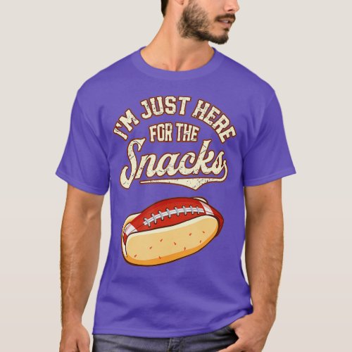 Im Just Here For The Snacks fantasy football Funn T_Shirt