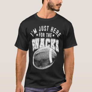 I'm Just Here For The Snacks Fantasy Football Lea T-Shirt