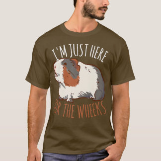 Im Just Here For The Wheeks Furry Potato Guinea Pi T-Shirt