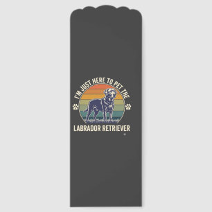 Im Just Here Pet Labrador Retriever Dog Retro Suns Bookmarks