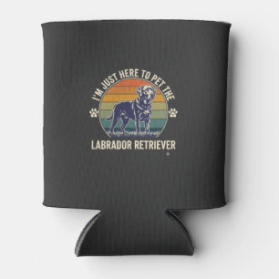 Im Just Here Pet Labrador Retriever Dog Retro Suns Can Cooler