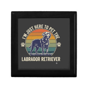 Im Just Here Pet Labrador Retriever Dog Retro Suns Gift Box