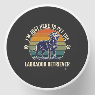 Im Just Here Pet Labrador Retriever Dog Retro Suns Mini Candle Favors