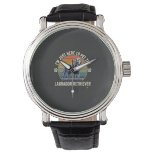 Im Just Here Pet Labrador Retriever Dog Retro Suns Watch