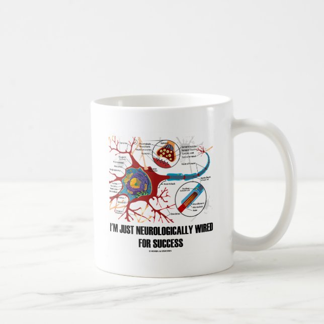 I'm Just Neurologically Wired For Success Coffee Mug (Right)