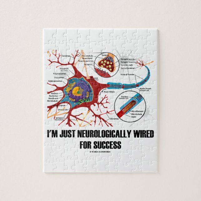 I'm Just Neurologically Wired For Success Jigsaw Puzzle (Vertical)