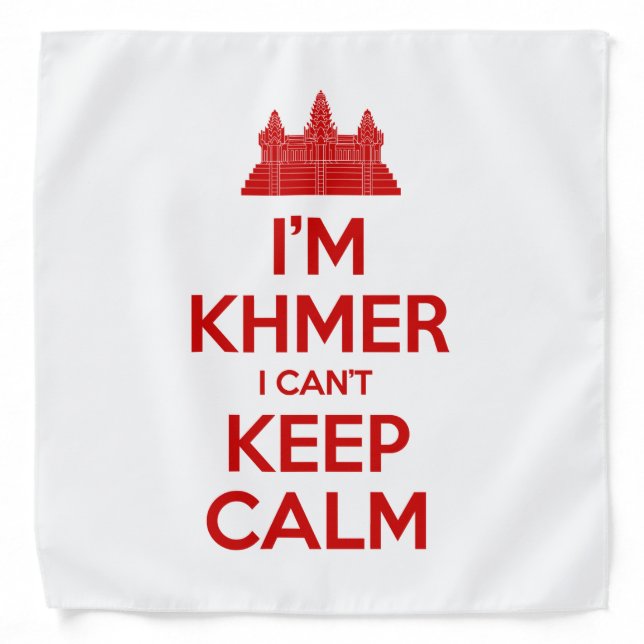 I'm Khmer I Can't Keep Calm Bandana (Front)