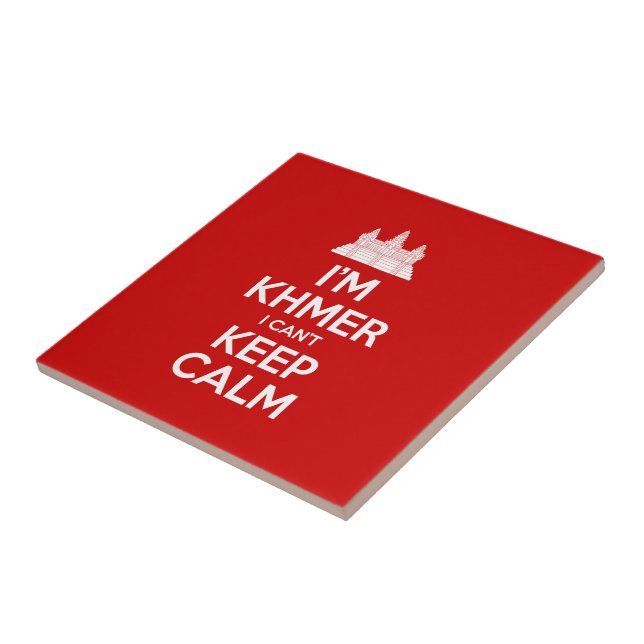 I'm Khmer I Can't Keep Calm Ceramic Tile (Side)