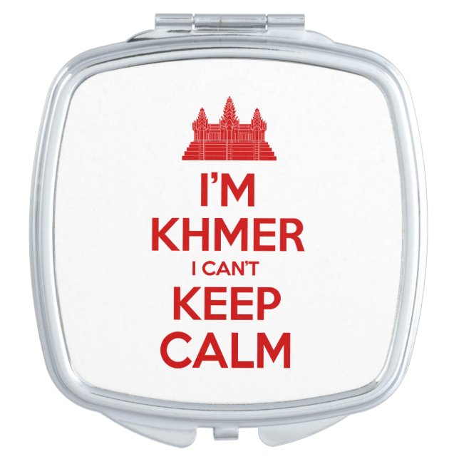 I'm Khmer I Can't Keep Calm Compact Mirror (Front)