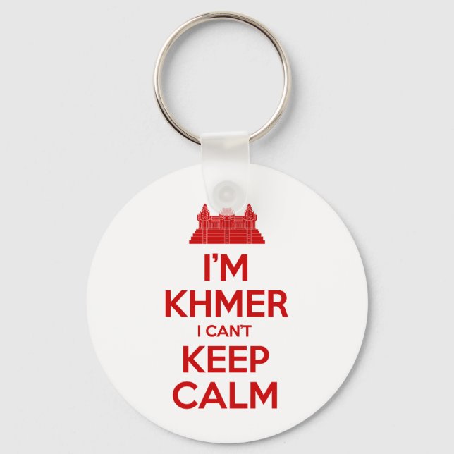 I'm Khmer I Can't Keep Calm Keychain (Front)