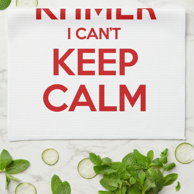 I'm Khmer I Can't Keep Calm Kitchen Towel (Folded)