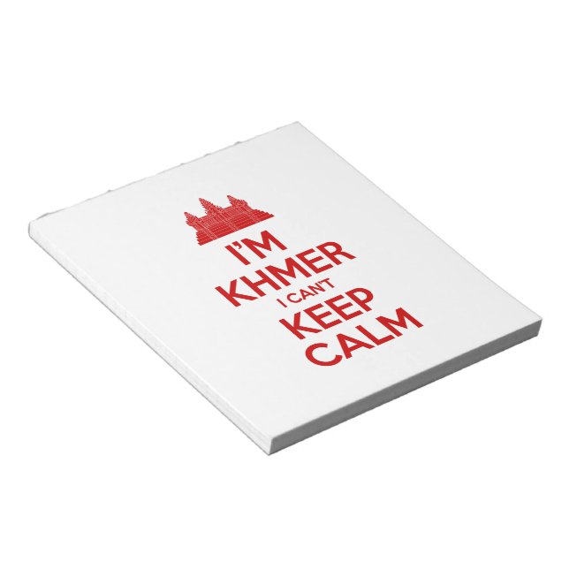 I'm Khmer I Can't Keep Calm Notepad (Angled)