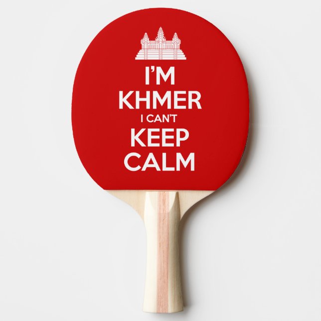 I'm Khmer I Can't Keep Calm Ping-Pong Paddle (Front)