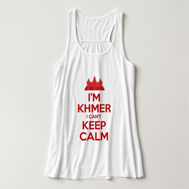 I'm Khmer I Can't Keep Calm Tank Top (Design Front)