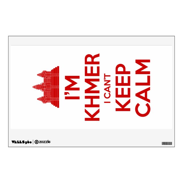 I'm Khmer I Can't Keep Calm Wall Decal (Front)
