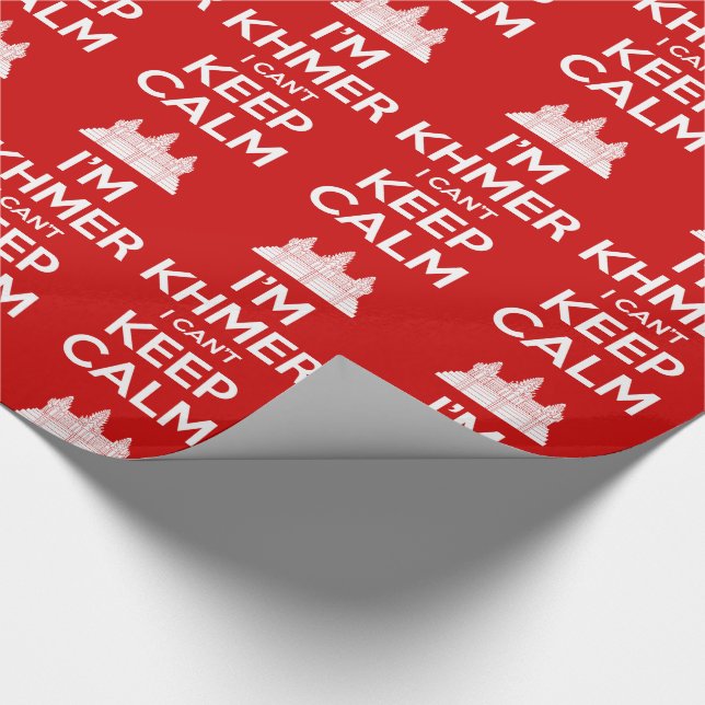 I'm Khmer I Can't Keep Calm Wrapping Paper (Corner)