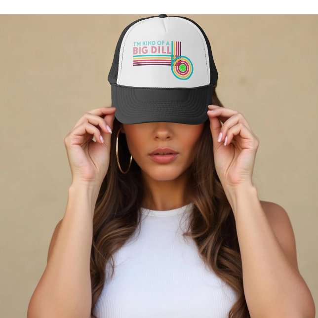 I'm Kind of a Big Dill Funny Pickleball Trucker Hat (Creator Uploaded)