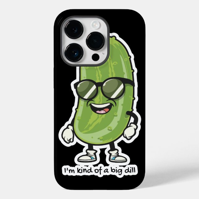 I'm Kind of a Big Dill | pickle wearing sunglasses Case-Mate iPhone Case (Back)