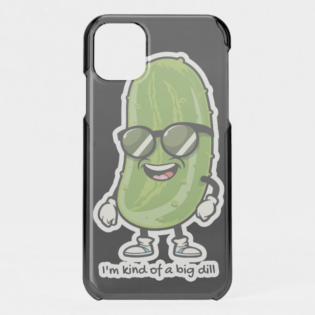 I'm Kind of a Big Dill | pickle wearing sunglasses Uncommon iPhone Case (Back)