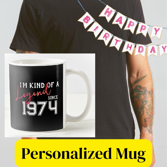I'm Kind of a LEGEND since year | Funny Birthday Coffee Mug (Creator Uploaded)