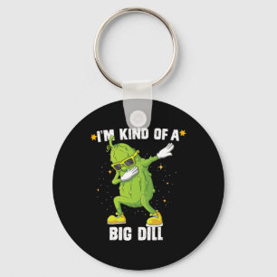 I'm Kind Of Big Dill Pickle Dabbing Halloween Cucu Keychain