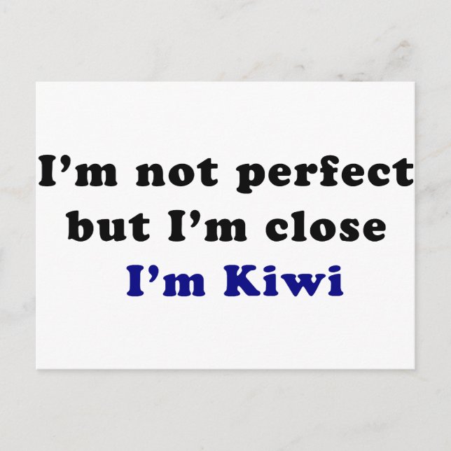 I'm Kiwi Postcard (Front)