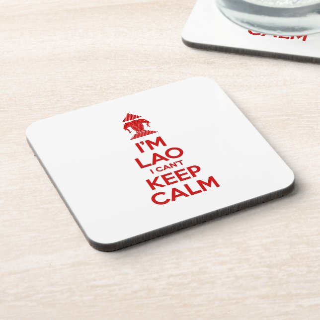 I'm Lao I Can't Keep Calm Beverage Coaster (Left Side)
