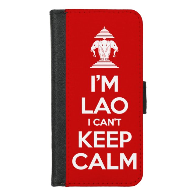 I'm Lao I Can't Keep Calm iPhone Wallet Case (Front)