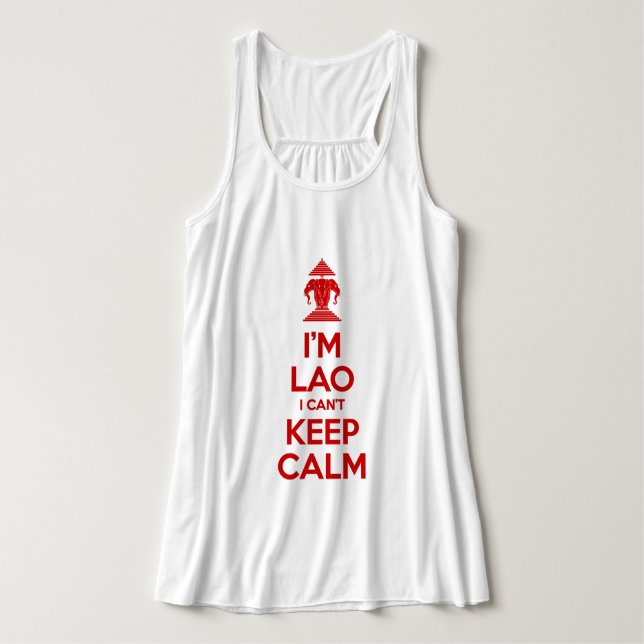 I'm Lao I Can't Keep Calm Tank Top (Design Front)